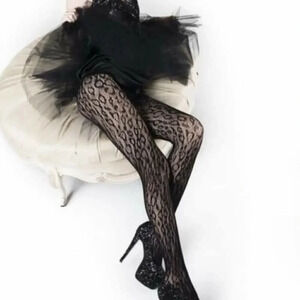 Wild Leopard Fishnet Pantyhose